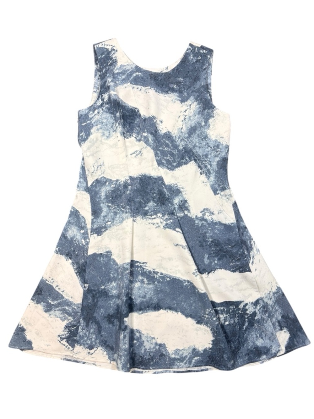 NIC+ZOE Blue and Cream Mini Dress - Picture 6 of 12